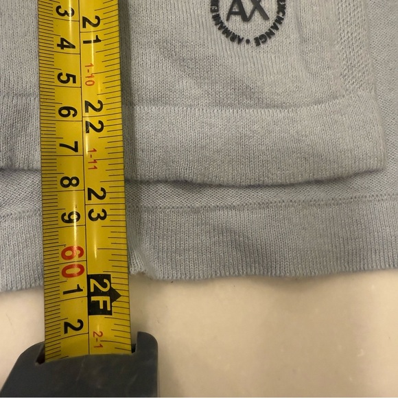 Armani Exchange Women’s Light Blue Cashmere/ Cotton Sweater Sz M EUC - Picture 10 of 12